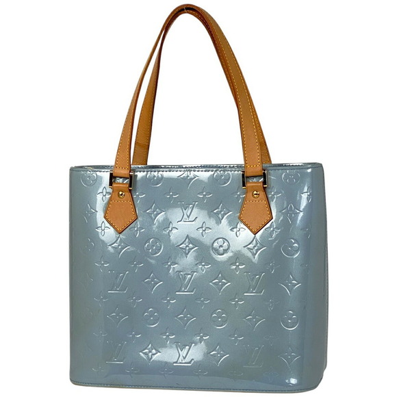 Louis Vuitton Houston tote handbag bag Vernis Blue patent Lavande - Picture 1 of 6